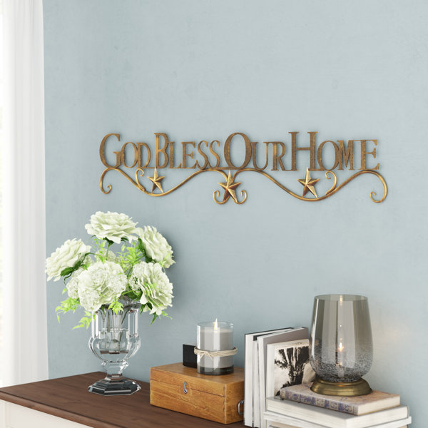Winston Porter God Bless Our Home Wall Décor & Reviews | Wayfair
